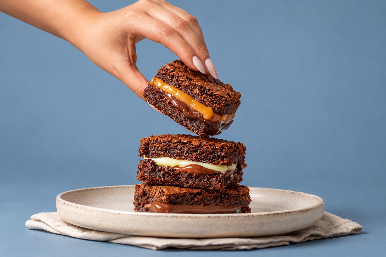 Brownie recheado da Lá do Céu
